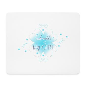 Bébé - Tapis de souris (format paysage) - blanc - Devant