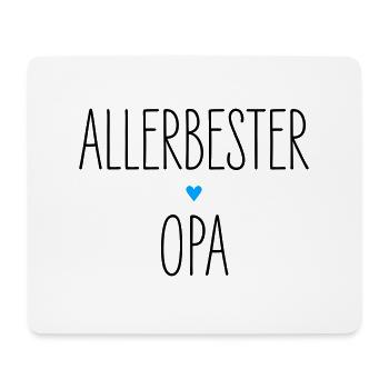 Allerbester Opa, Bester Großvater Herz, Geburtstag - Mousepad (Querformat) - Weiß - Vorne
