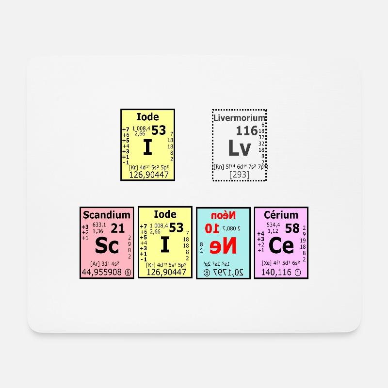 Ich liebe die Wissenschaft - Mousepad (Querformat) - Weiß