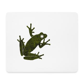Frosch - Mousepad (Querformat) - Weiß - Vorne