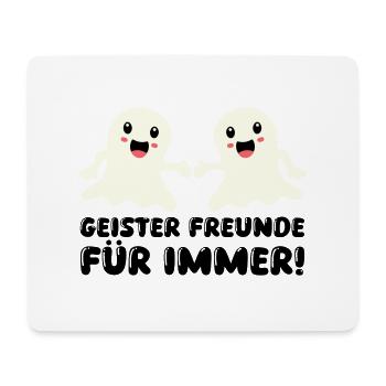 fantômes amis pour toujours - Tapis de souris (format paysage) - blanc - Devant