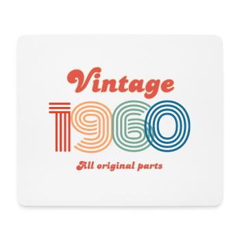 Vintage 1960 all original parts - Mouse Pad (horizontal) - white - Front