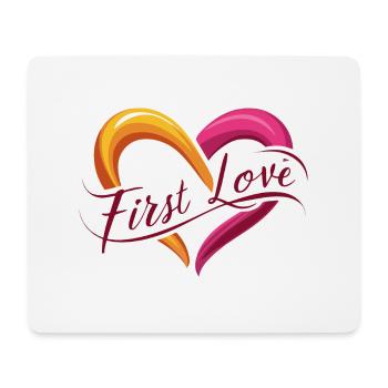 ERSTE LIEBE - Mousepad (Querformat) - Weiß - Vorne