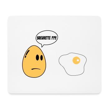 SISTER Ei - Mousepad (Querformat) - Weiß - Vorne