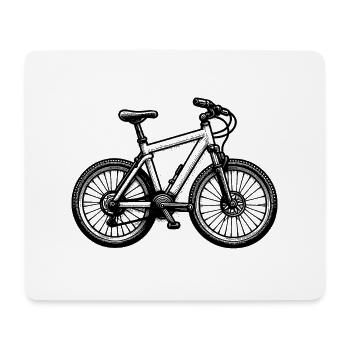 Abenteuer Mountainbike - Mousepad (Querformat) - Weiß - Vorne