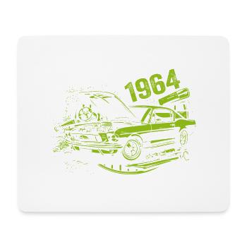 1964 Geburtstag Oldtimer Modell 1964 Vintage 1964 - Mousepad (Querformat) - Weiß - Vorne