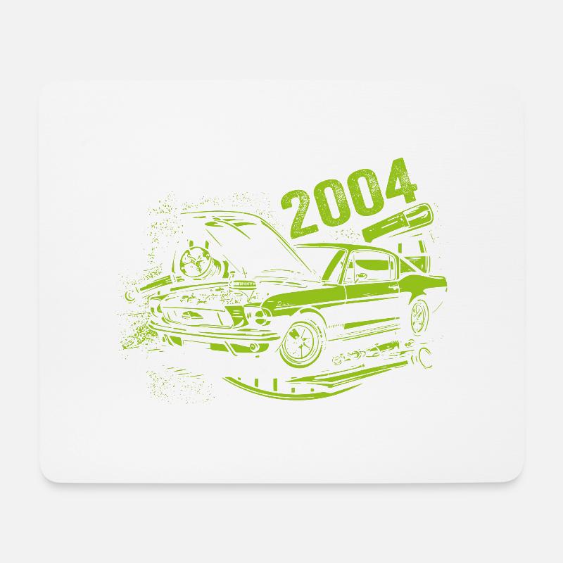 2004 Geburtstag Oldtimer Modell 2004 Vintage 2004 - Mousepad (Querformat) - Weiß