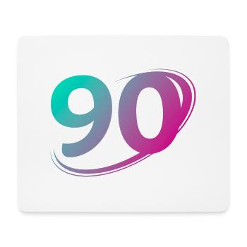 Number 90 multicolor - Mouse Pad (horizontal) - white - Front