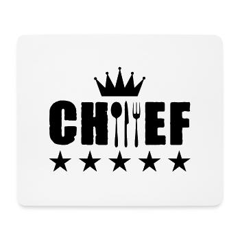 Chef Chef - Tapis de souris (format paysage) - blanc - Devant
