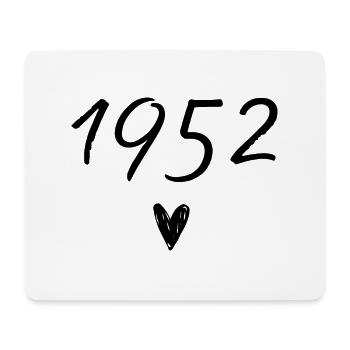 1952 coeur anniversaire - Tapis de souris (format paysage) - blanc - Devant