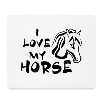 Horse Sport Dressage Show Jumping - Mouse Pad (horizontal) - white - Front