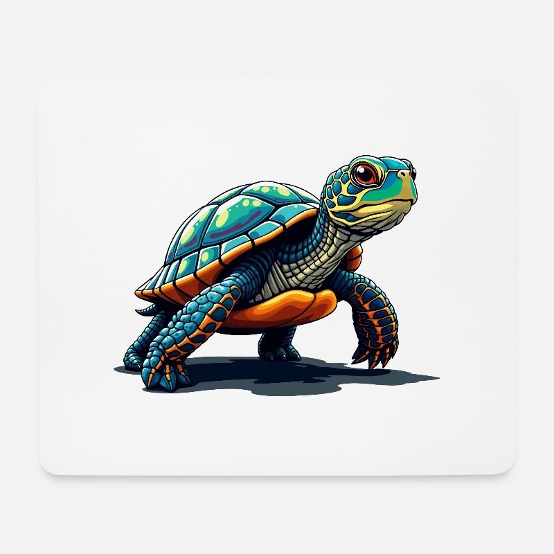 SCHILDKRÖTE - Mousepad (Querformat) - Weiß