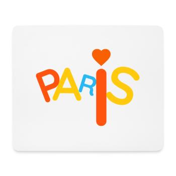 Farbenfrohes Paris - Mousepad (Querformat) - Weiß - Vorne