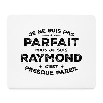 Raymond Un Prénom, Une Attitude L’Humour Raymond - Tapis de souris (format paysage) - blanc - Devant