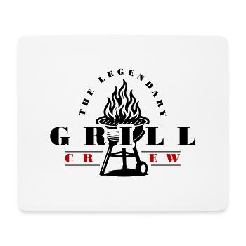 Grill crew - Mousepad (Querformat) - Weiß - Vorne