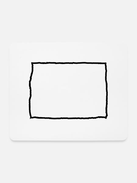 Namensschild in Tabellenformat - Mousepad (Querformat) - Weiß
