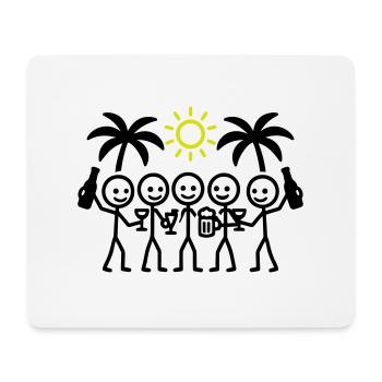 Urlaub Team Party - Mousepad (Querformat) - Weiß - Vorne