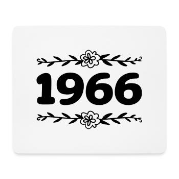 1966 Jahrgang 1966 Retro 1966 Jubiläum 1966 - Mousepad (Querformat) - Weiß - Vorne