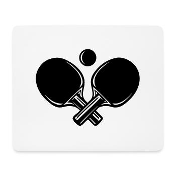 Tennis de table Sports Raquettes de tennis de table - Tapis de souris (format paysage) - blanc - Devant