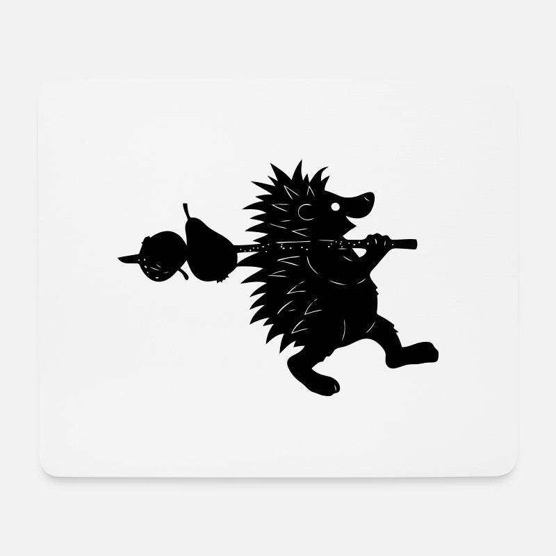 igel - Mousepad (Querformat) - Weiß