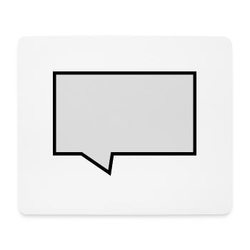 Sprechblase - Mouse Pad (horizontal) - white - Front