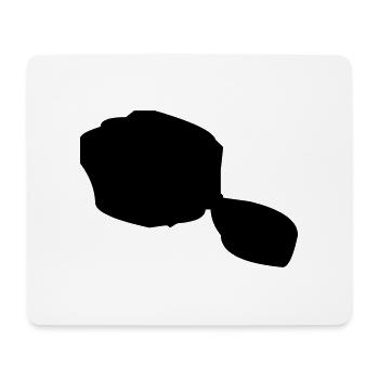 tahiti map - Tapis de souris (format paysage) - blanc - Devant