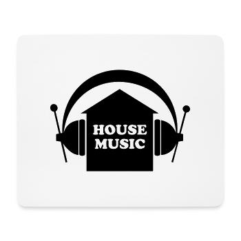 House music - Mousepad (Querformat) - Weiß - Vorne