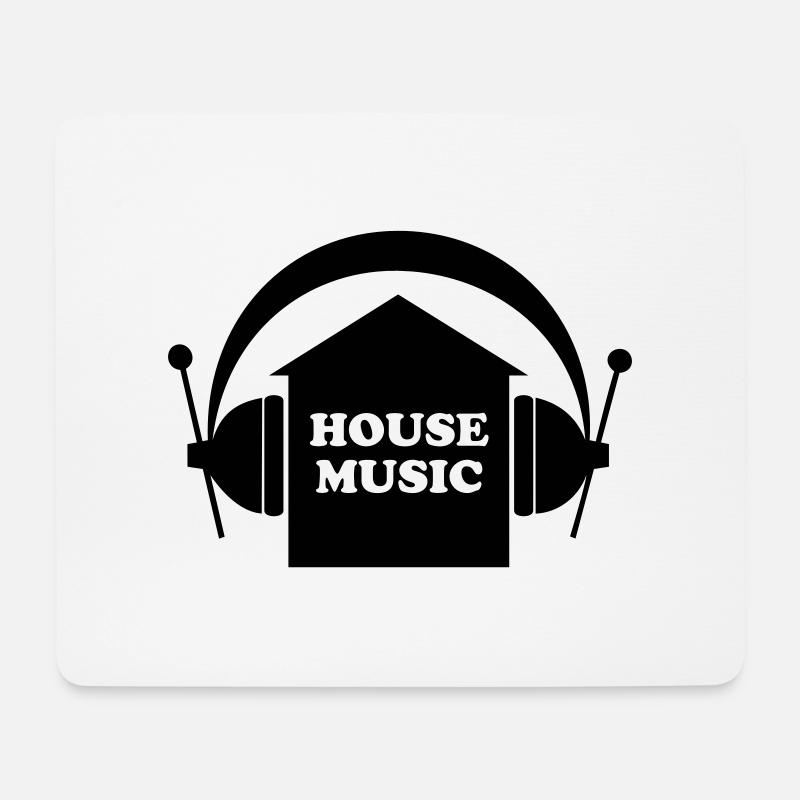 House music - Mousepad (Querformat) - Weiß
