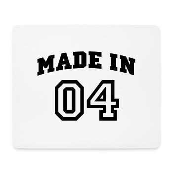 mp_madein04a - Tapis de souris (format paysage) - blanc - Devant