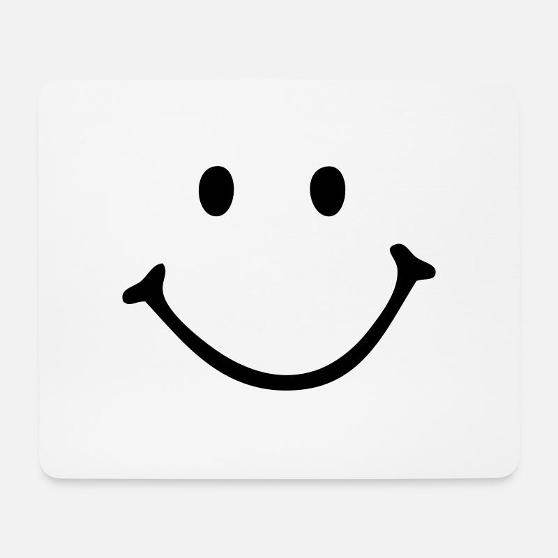 Smiley - Smile - Mousepad (Querformat) - Weiß