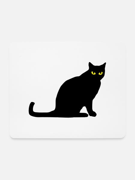 katze_c_2c - Mouse Pad (horizontal) - white