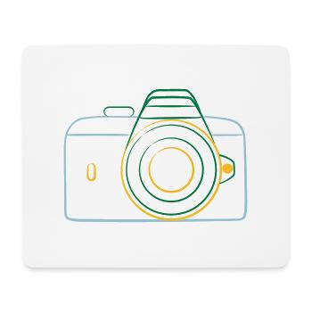 camera - Mouse Pad (horizontal) - white - Front
