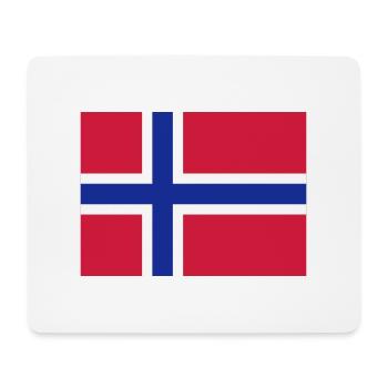 norway flag - Tapis de souris (format paysage) - blanc - Devant