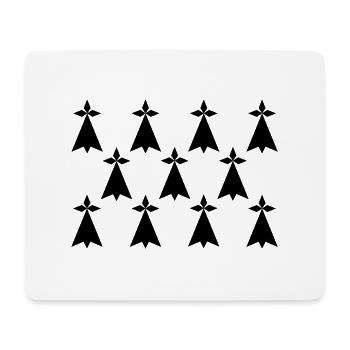 Bretagne - Flag - Mousepad (Querformat) - Weiß - Vorne
