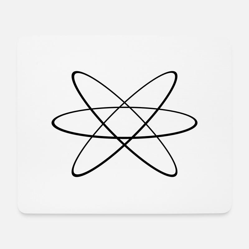 Atom 1c - Mouse Pad (horizontal) - white