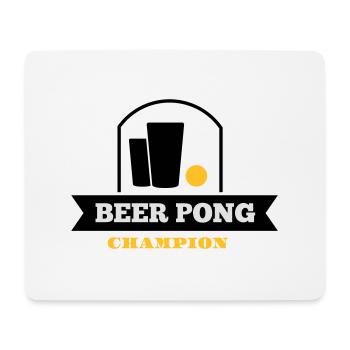 beer pong champion - Mousepad (Querformat) - Weiß - Vorne