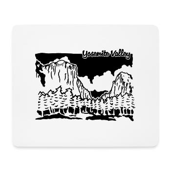 Yosemite Valley - Tapis de souris (format paysage) - blanc - Devant