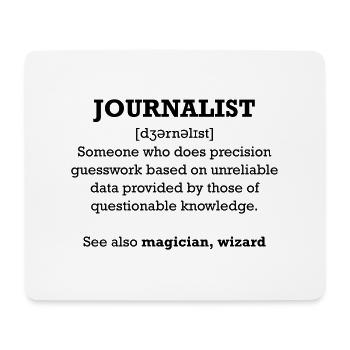 Journaliste - Assistant - Tapis de souris (format paysage) - blanc - Devant