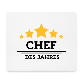 chef des Jahres - Mousepad (Querformat) - Weiß - Vorne