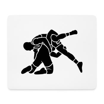 wrestling throw - Mouse Pad (horizontal) - white - Front
