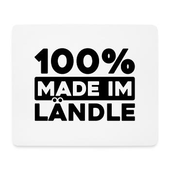 100% made im Ländle - Mousepad (Querformat) - Weiß - Vorne