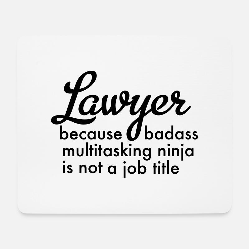 lawyer - Mousepad (Querformat) - Weiß