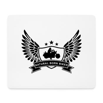 natural_born_biker - Tapis de souris (format paysage) - blanc - Devant
