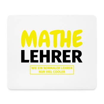 Mathelehrer Geschenk - Mousepad (Querformat) - Weiß - Vorne