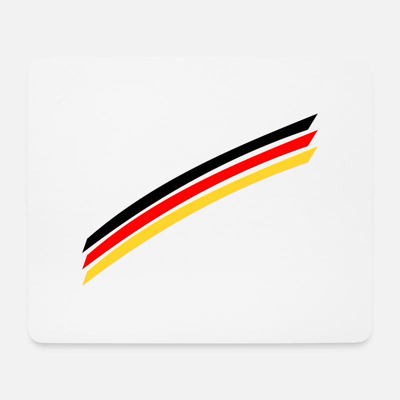 Germany flag - Mouse Pad (horizontal) - white