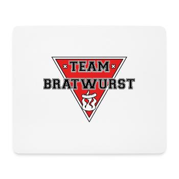 team Bratwurst (rot) - Mousepad (Querformat) - Weiß - Vorne