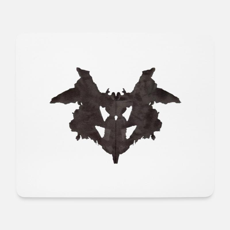 Artichok thème Rorschach test n°01 - Mousepad (Querformat) - Weiß