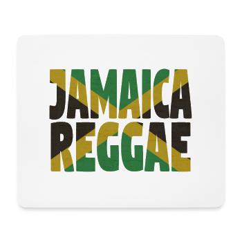 Reggae jamaïcain - Tapis de souris (format paysage) - blanc - Devant