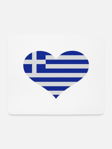 Griechenland - Mousepad (Querformat) - Weiß