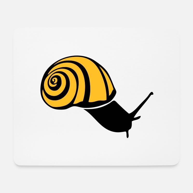 Schnecke Schnecke Schnecke schnecke lumaca2 - Mousepad (Querformat) - Weiß